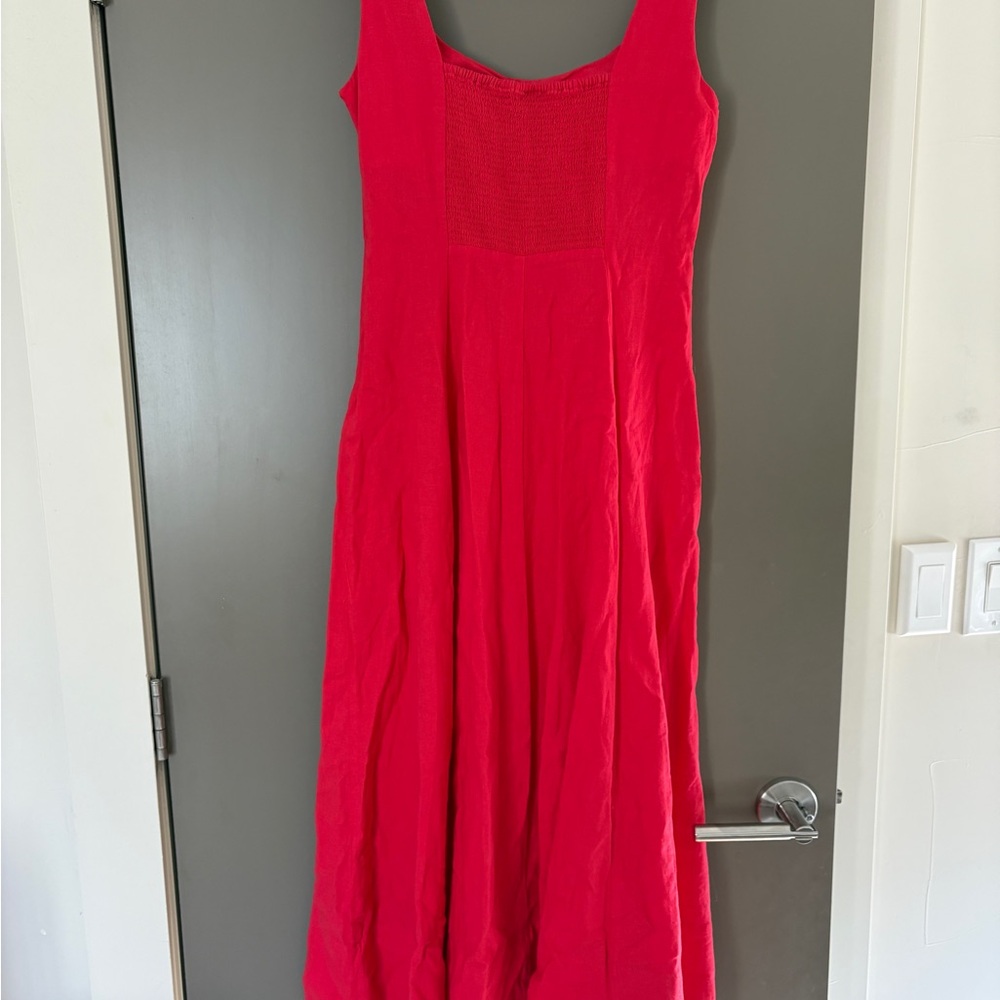 GAP Vibrant Red Midi Dress - Picture 2 of 2